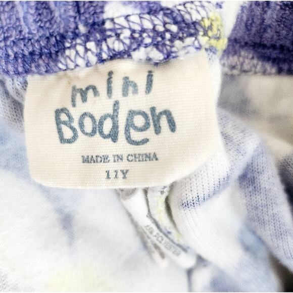 11 Mini Boden Terry Daisy Print Shorts - Picture 4 of 4